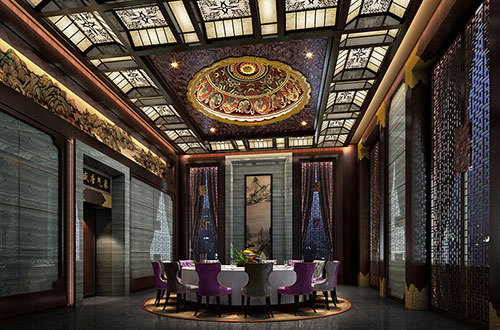 达尔罕茂明安联合低调奢华的新中式酒店设计效果图